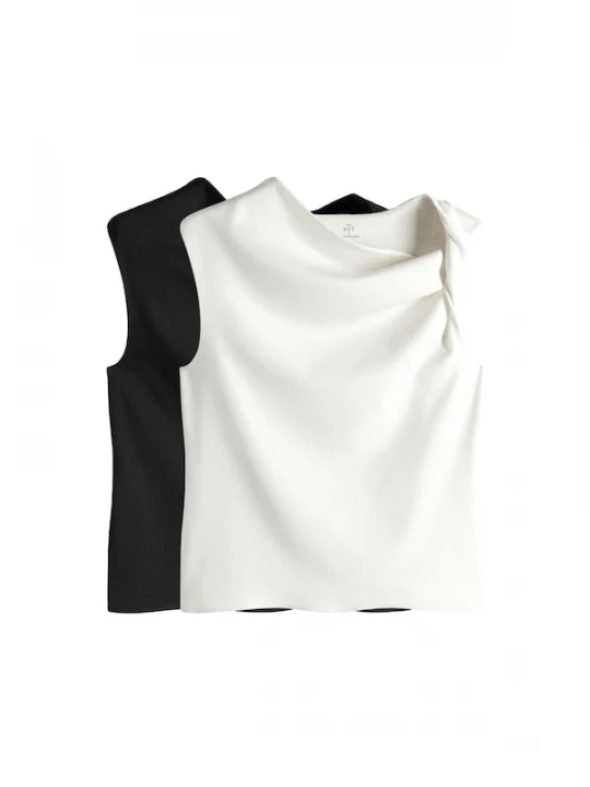 Foto van product The Set Top zwart / wit