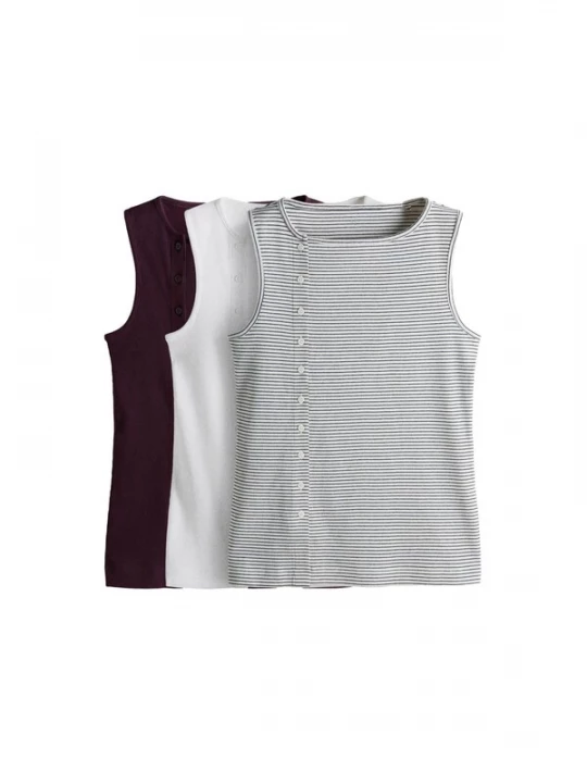 Foto van product The Set Top zwart / wit