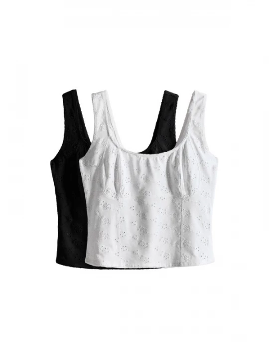 Foto van product The Set Top zwart / wit