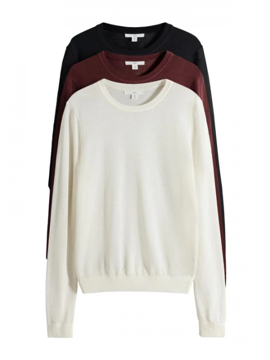 Foto van product The Set Trui bruin / zwart / wit