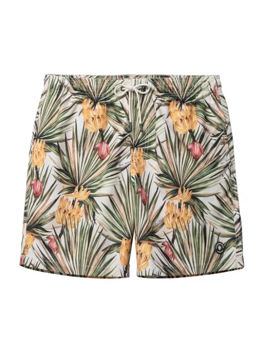 Foto van product The Sunshine Brand Zwemshorts 'Mike Banana Breeze' beige / grasgroen / oranje