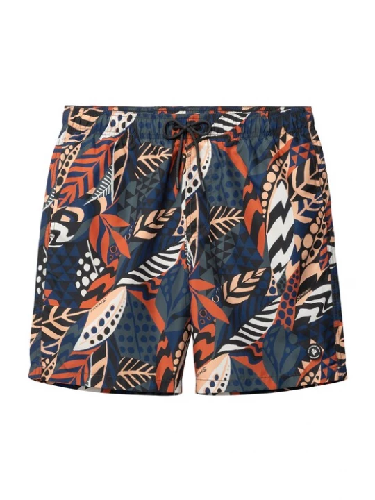 Foto van product The Sunshine Brand Zwemshorts 'Mike' blauw / oranje / wit