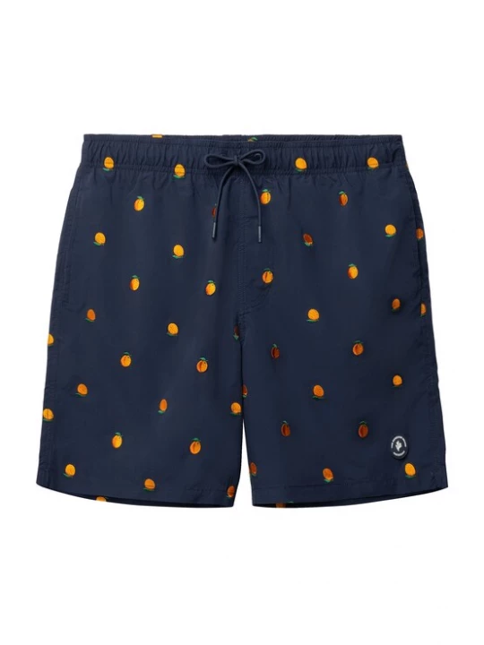Foto van product The Sunshine Brand Zwemshorts 'Mike' navy / citroen / oranje