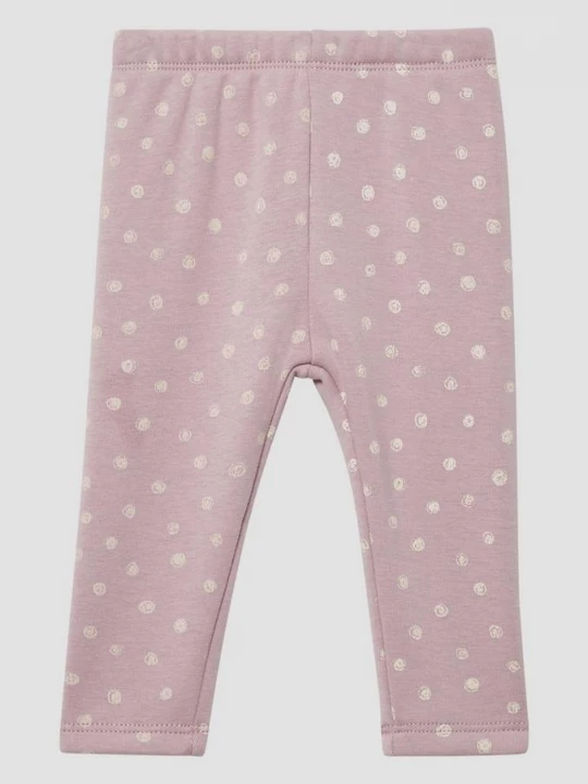 Foto van product Thermische fleece legging met all-over print s.Oliver roze