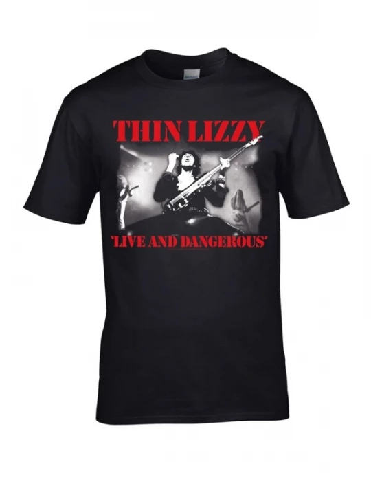 Foto van product Thin Lizzy Shirt 'Thin Lizzy Dangerous T-Shirt' zwart
