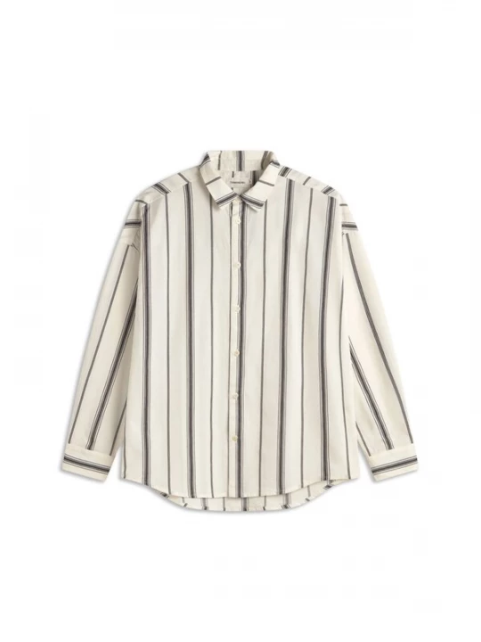 Foto van product Thinking MU Overhemd 'Haru' zwart / offwhite
