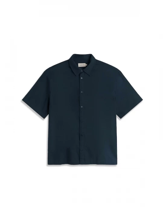 Foto van product Thinking MU Overhemd ' KURTIS ' navy / offwhite