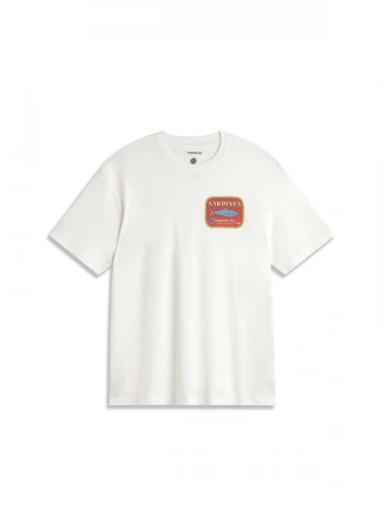 Foto van product Thinking MU Shirt 'Aaron' azuur / oranjerood / wit