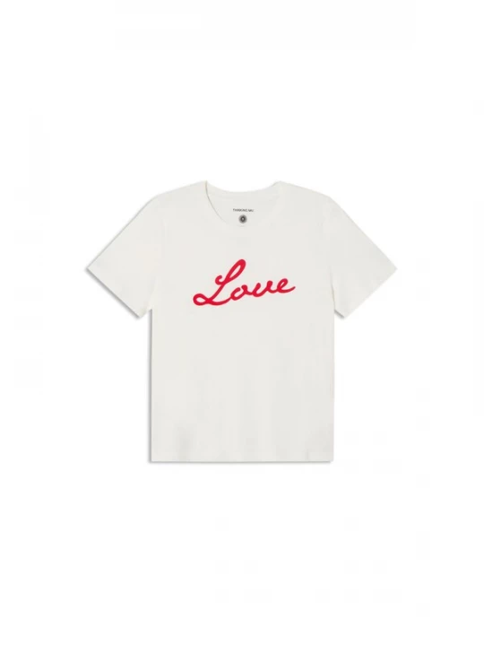 Foto van product Thinking MU Shirt ' LOVE ' wit