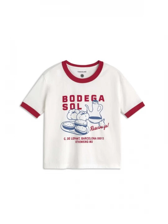Foto van product Thinking MU Shirt 'ZOWIER' blauw / rood / wit
