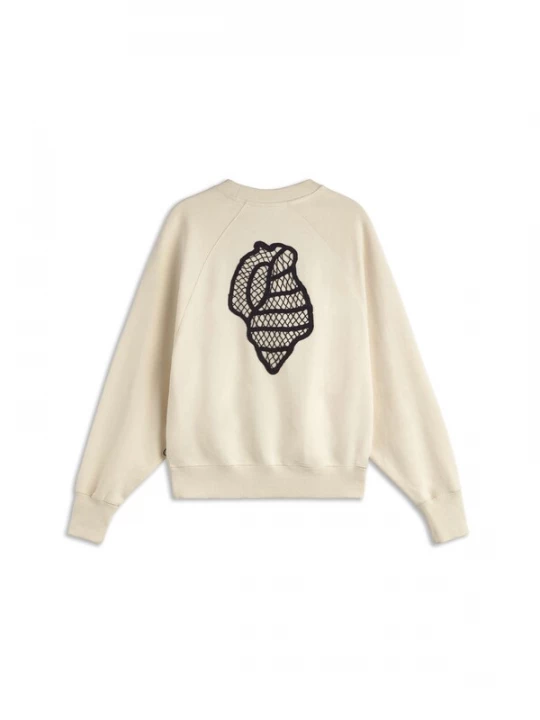 Foto van product Thinking MU Sweatshirt 'SHELL' offwhite