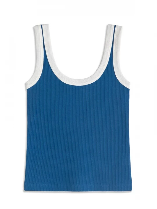 Foto van product Thinking MU Top 'Julia' blauw / wit