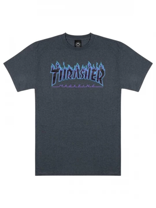Foto van product THRASHER Shirt 'FLAME' donkergrijs