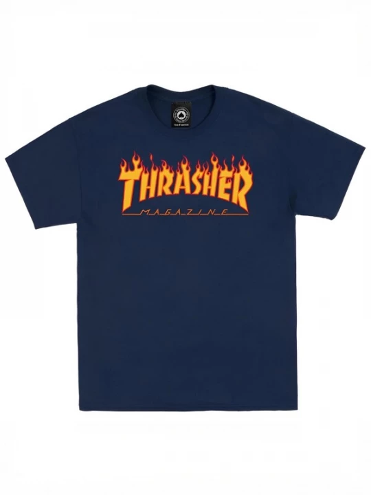 Foto van product THRASHER Shirt 'FLAME' navy
