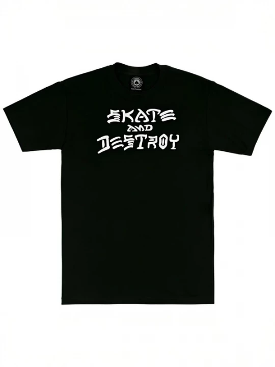 Foto van product THRASHER Shirt 'SKATE AND DESTROY' zwart