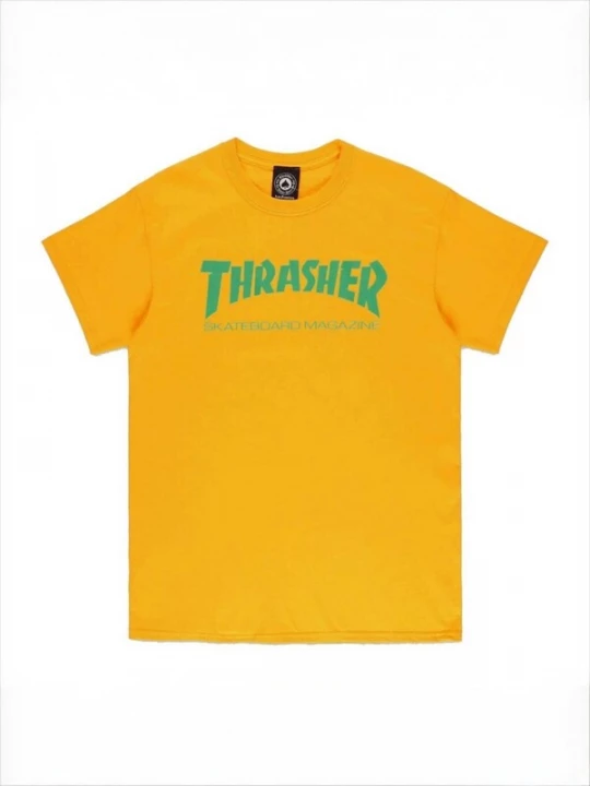 Foto van product THRASHER Shirt 'SKATE MAG T-SHIRT' goud