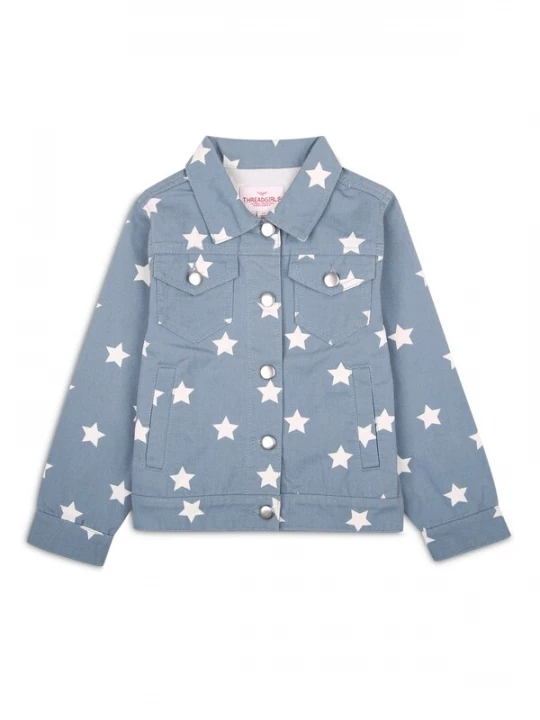 Foto van product Threadgirls Tussenjas 'Star' blauw / wit