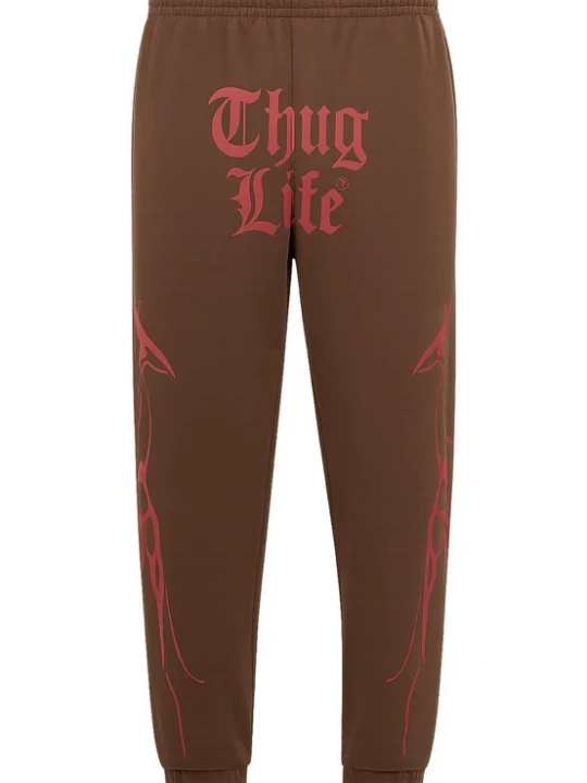 Foto van product Thug Life Sportbroek 'Thug Life Ink' bruin / rood