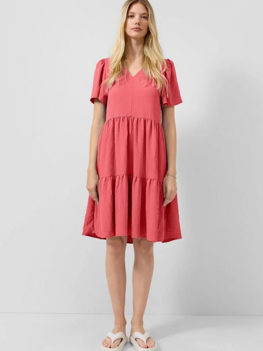 Foto van product Tierjurk tot op de knie QS rood