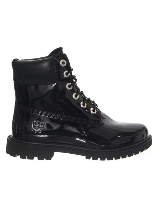 Foto van product TIMBERLAND Laarzen 'Premium 6 Inch Lace Up Waterproof Boot - Women's Black Patent Leather' zwart