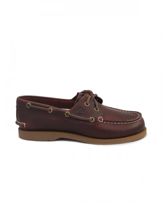 Foto van product TIMBERLAND Mocassins 'TIMBERLAND A2Q9X classic boat burgundy full grain bordeaux scarpe donna mocassini lacci' kastanjebruin