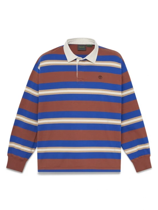 Foto van product TIMBERLAND Shirt blauw / donkerbruin / wit