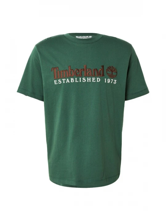 Foto van product TIMBERLAND Shirt 'ESTABLISHED 1973' bruin / spar / wit