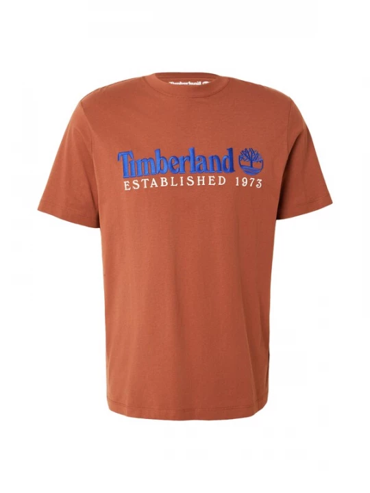 Foto van product TIMBERLAND Shirt 'ESTABLISHED 1973' navy / roestbruin / wit