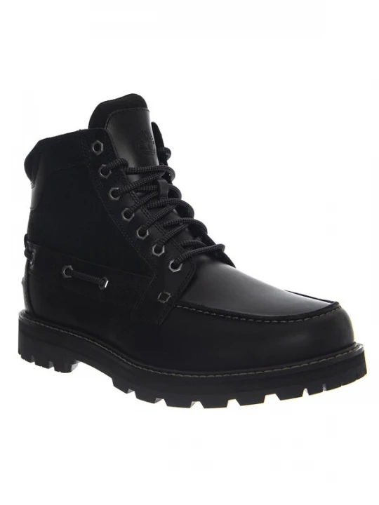 Foto van product TIMBERLAND Veterlaarzen 'Britton Road Mid Lace Up - Men's Black Full Grain Leather' zwart