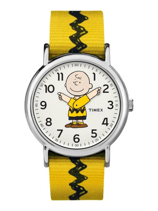 Foto van product TIMEX Horloge 'Timex x Peanuts Charlie Brown' geel / zwart