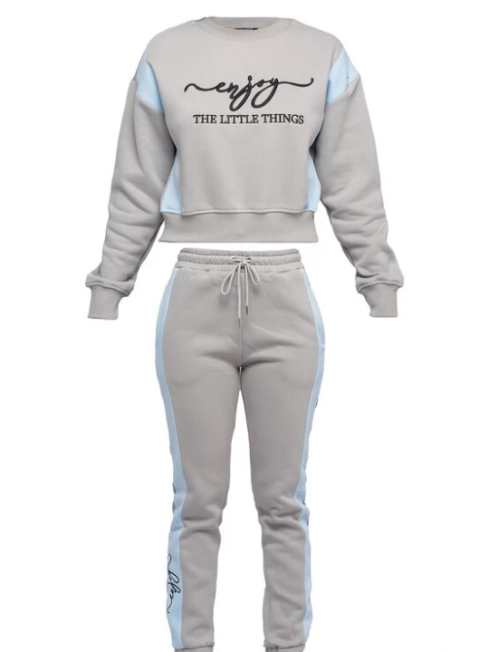 Foto van product Tom Barron Joggingpak blauw / grijs / zwart