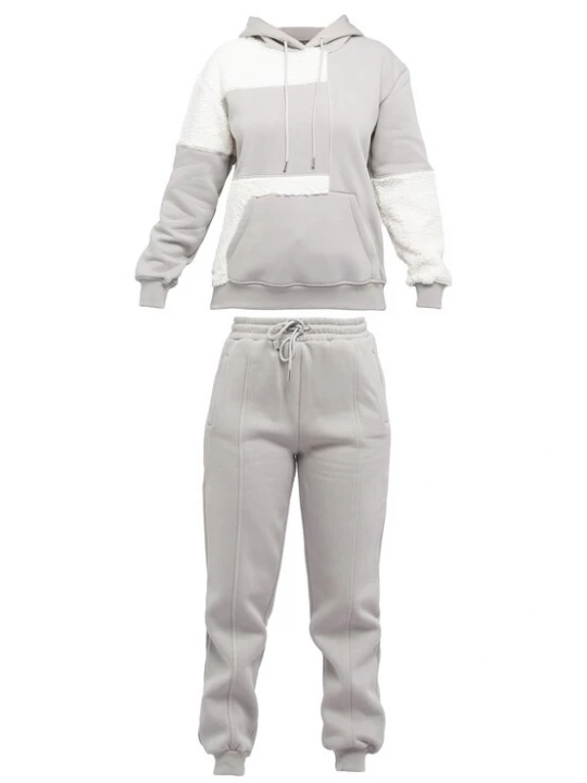 Foto van product Tom Barron Joggingpak grijs / wit