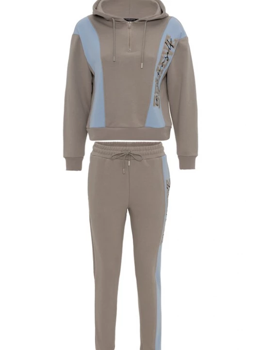 Foto van product Tom Barron Joggingpak lichtblauw / grijs / zwart