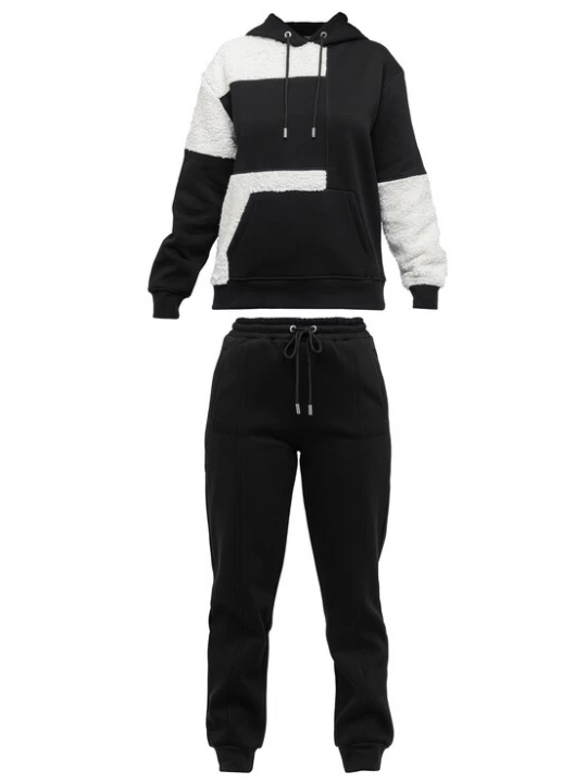 Foto van product Tom Barron Joggingpak zwart / wit