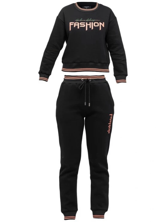 Foto van product Tom Barron Trainingspak groen / pink / zwart