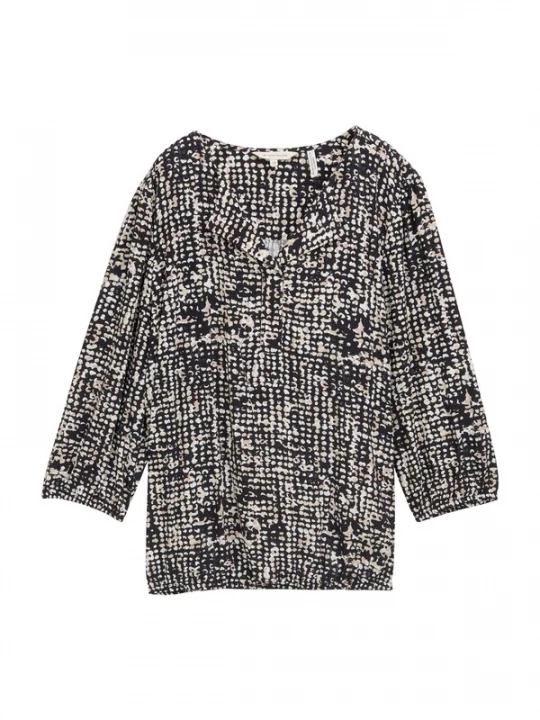 Foto van product TOM TAILOR Blouse beige / marine / wit
