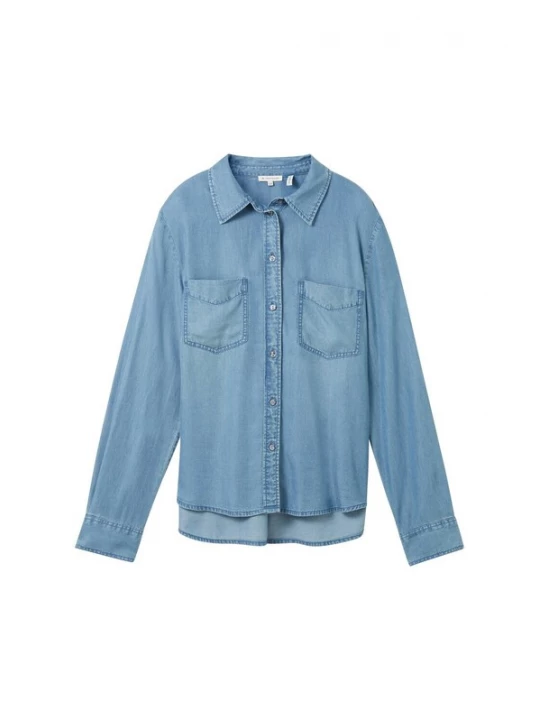 Foto van product TOM TAILOR Blouse blauw denim