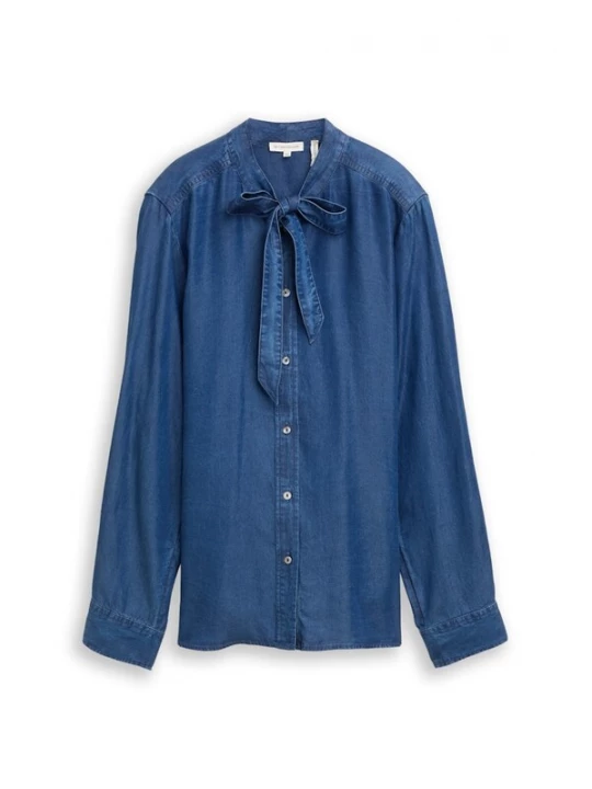 Foto van product TOM TAILOR Blouse blauw denim