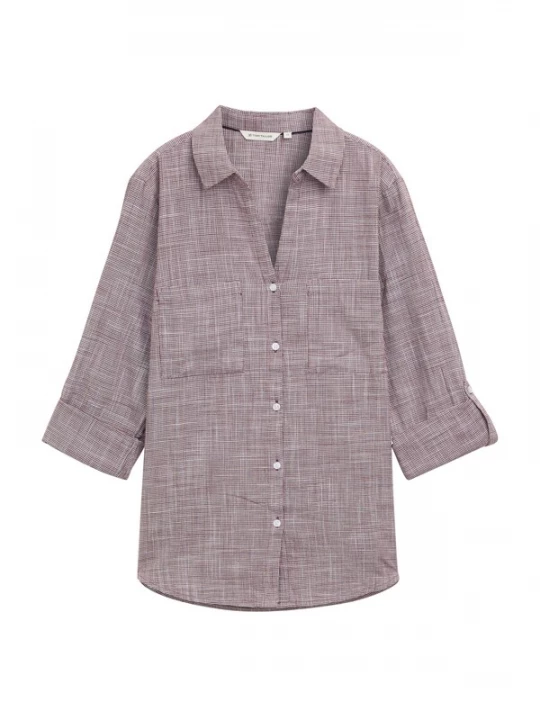 Foto van product TOM TAILOR Blouse bordeaux / wit