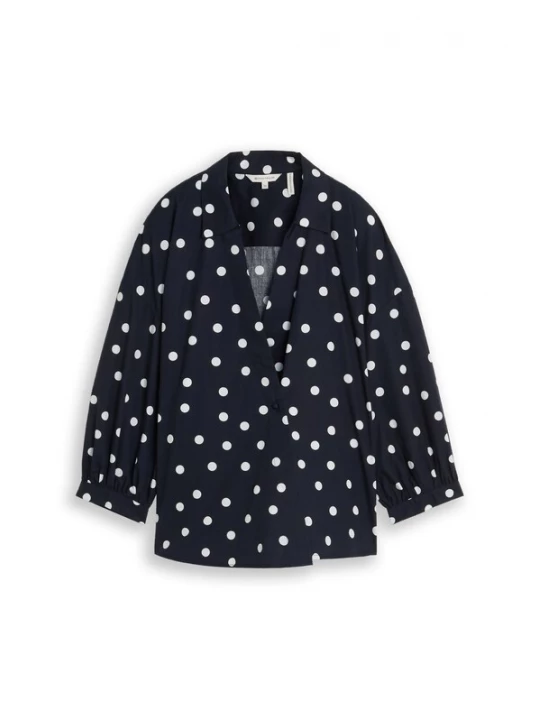 Foto van product TOM TAILOR Blouse crème / donkerblauw