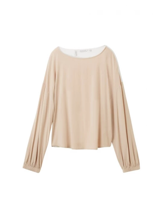 Foto van product TOM TAILOR Blouse crème / lichtbruin