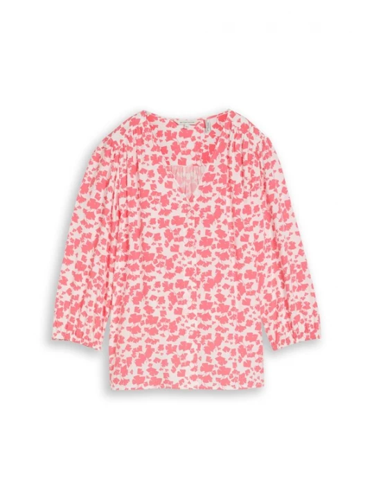 Foto van product TOM TAILOR Blouse koraal / wit
