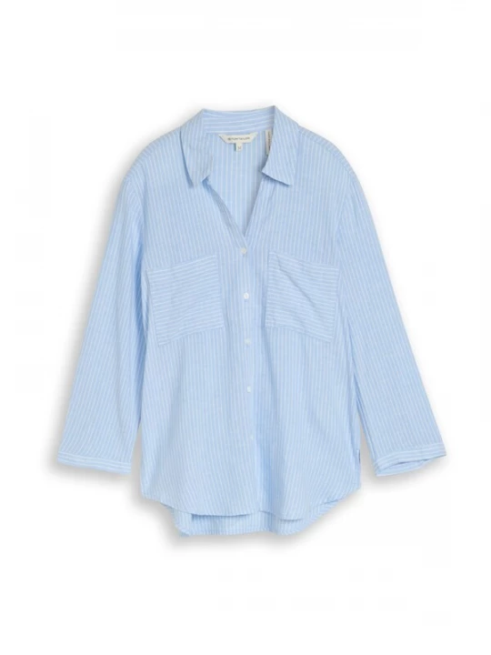 Foto van product TOM TAILOR Blouse lichtblauw / wit
