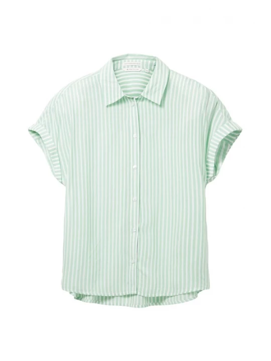 Foto van product TOM TAILOR Blouse mintgroen / wit