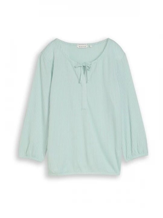 Foto van product TOM TAILOR Blouse mintgroen / wit