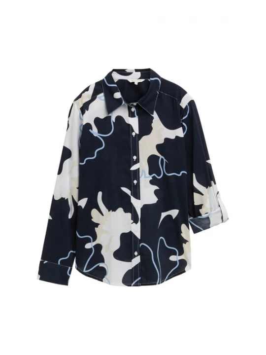 Foto van product TOM TAILOR Blouse navy / azuur / wit