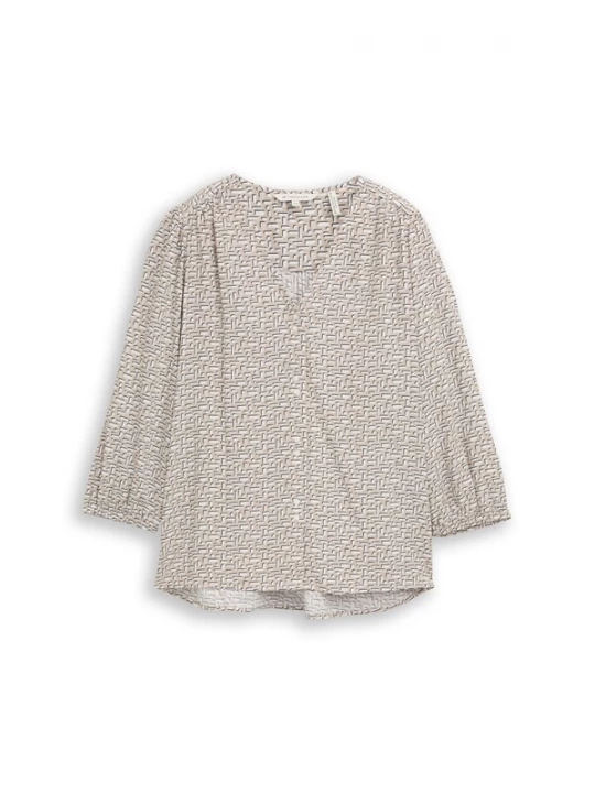 Foto van product TOM TAILOR Blouse nude / zwart gemêleerd / natuurwit