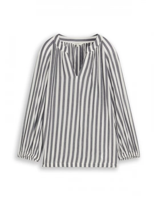 Foto van product TOM TAILOR Blouse stone grey / wit