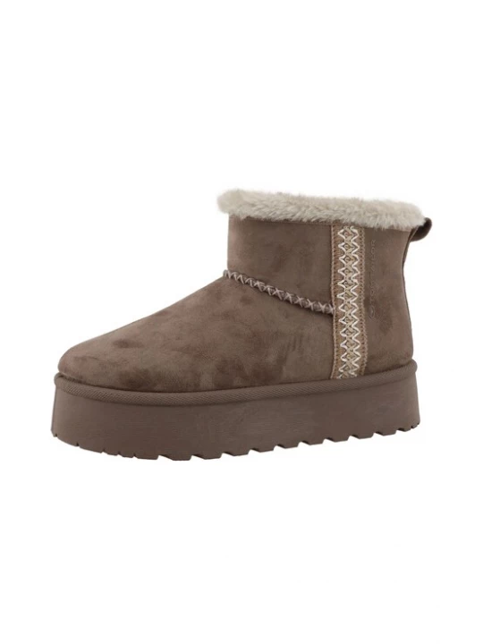 Foto van product TOM TAILOR Boots bruin / lichtgrijs / wit