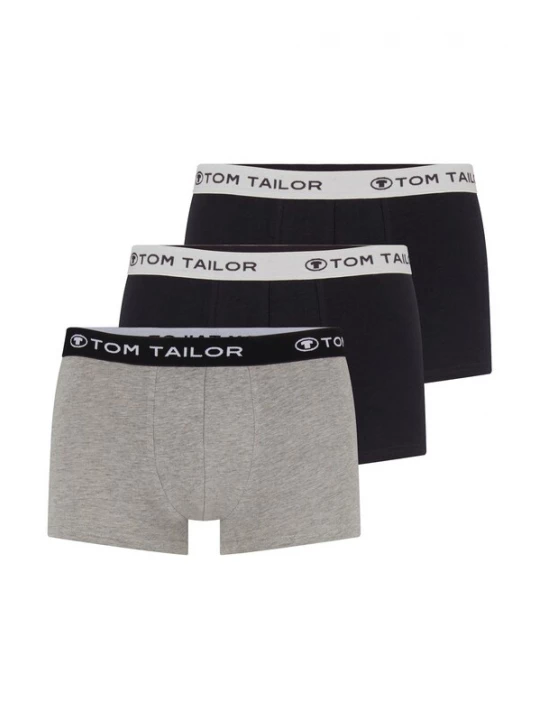 Foto van product TOM TAILOR Boxershorts antraciet / grijs gemêleerd / zwart / wit